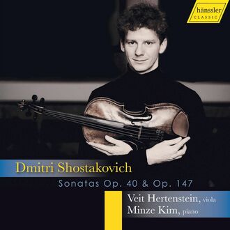 Veit Hertenstein „Dmitri Shostakovich - Sonatas Op. 40 & Op. 147“ (CD Cover)